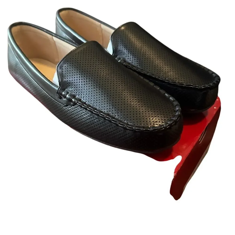 Journee Collection Women’s Loafers 10W Black Moc Toe Slip-On Driving Shoes NIB - Picture 4 of 8